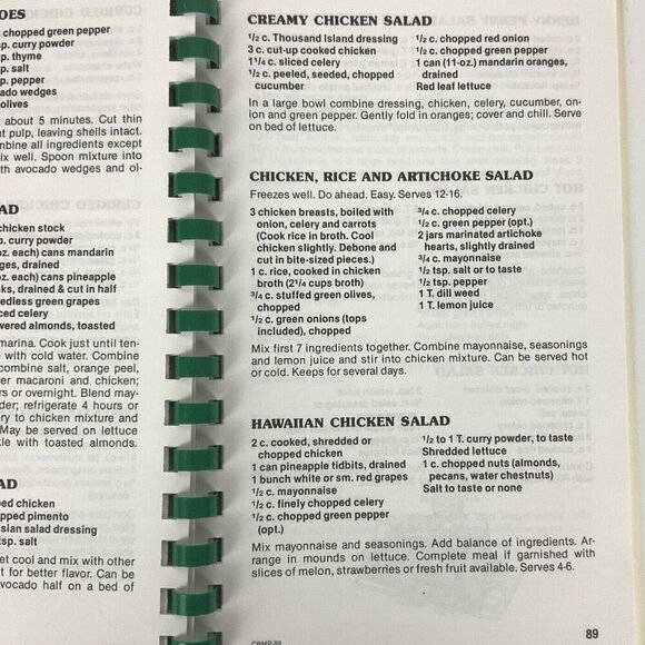 300 Ways With Salads Spiral Bound Cookbook By Morris Press 1994 Veggie Recipes - Picture 12 of 12